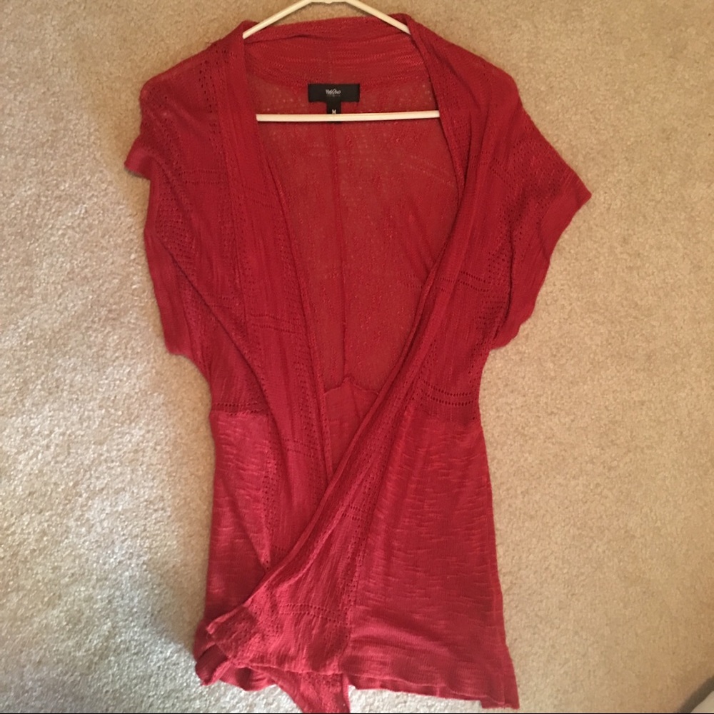 Short sleeve cardigan